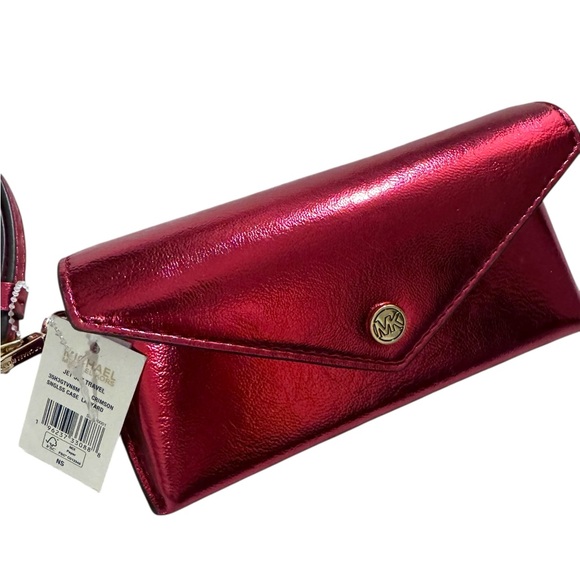 Michael Kors Accessories - Michael Kors Jet Set Sunglass Case With Lanyard - Crimson Red NWT